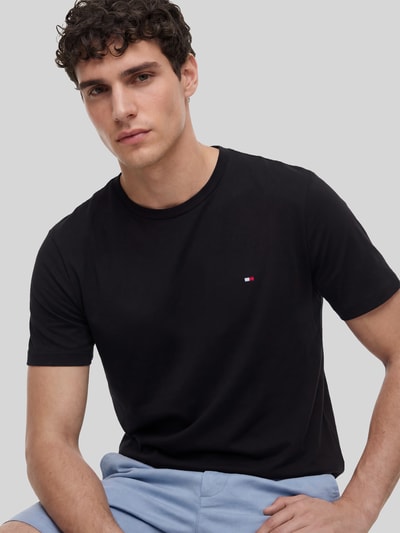 Tommy Hilfiger Regular Fit T-Shirt aus reiner Baumwolle Black 3