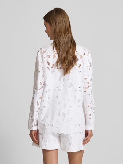 BOSS Blazer met kant, model 'Jonara' Wit - 5