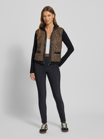 Marc Cain Gebreid jack met ritssluiting Zwart - 1