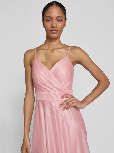 TROYDEN COLLECTION Avondjurk in wikkellook Rosé - 3