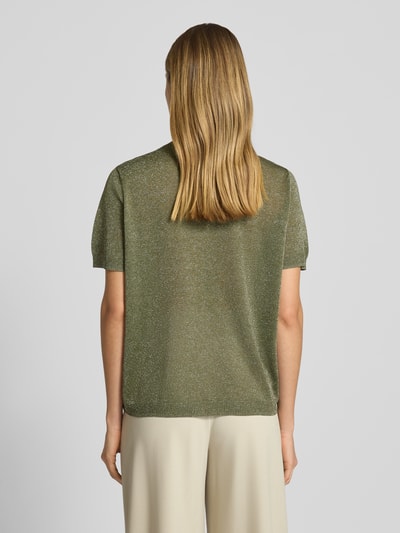 Jake*s Collection Sweter z dzianiny z rękawem o dł. 1/2 Ziemisty brązowy 5