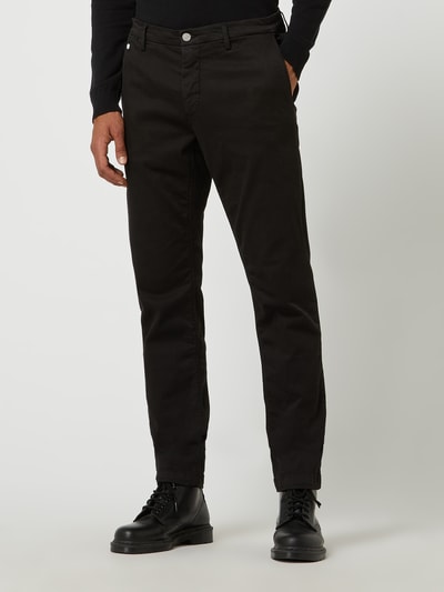 Replay Regular fit chino met stretch, model 'Benni' Zwart - 4