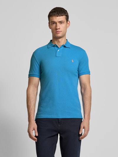 Polo Ralph Lauren Slim fit poloshirt met logostitching Koningsblauw - 4