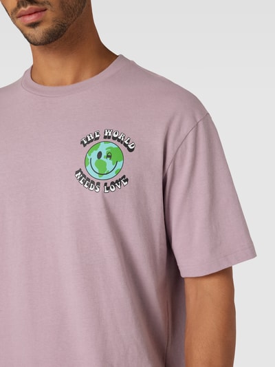 CHAMPION T-shirt z nadrukowanym logo model ‘ECO FUTURE CIROLAR’ Brudnoróżowy 3