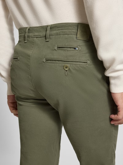 Brax Regular Fit Chino mit Gesäßtaschen Modell 'Fabio' Oliv 3