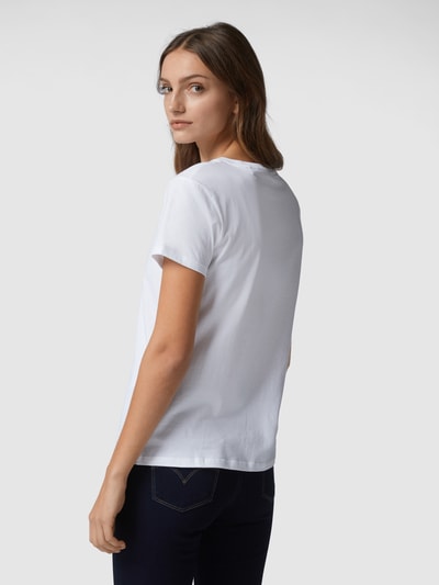 Levi's® T-shirt z nadrukiem z logo w kształcie skrzydła nietoperza  Biały 5