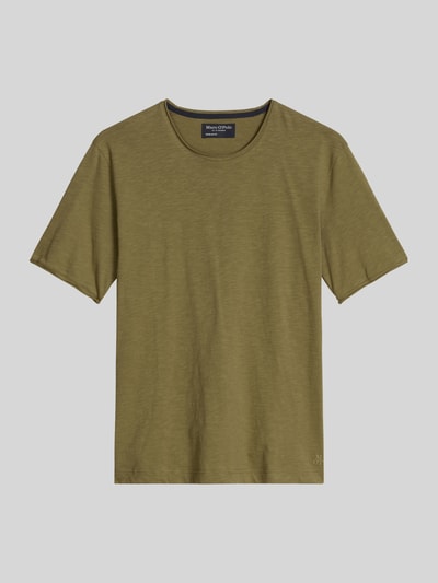 Marc O'Polo Regular Fit T-Shirt aus reiner Baumwolle Oliv 2