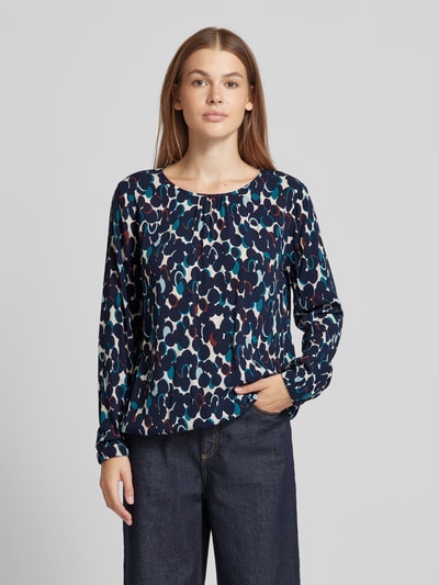 Betty Barclay Relaxed fit blouse met ronde hals Petrol - 4