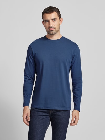 RAGMAN Longsleeve mit Rundhalsausschnitt Jeansblau 4