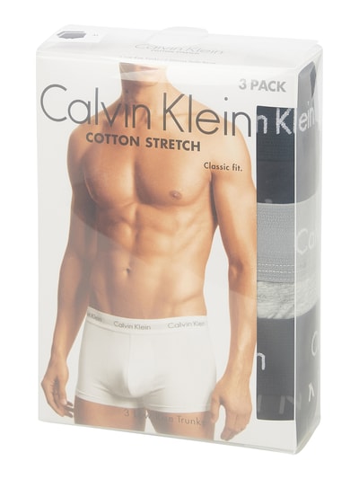 Calvin Klein Underwear Trunks im 3er-Pack - kurzes Bein Mittelgrau Melange 2