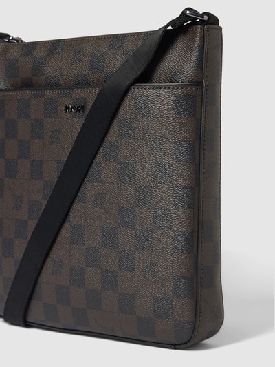 JOOP! Collection Crossbody-tas met all-over motief Donkerbruin - 3