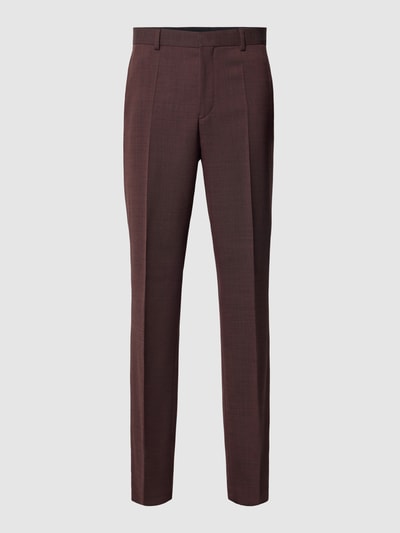 BOSS Pantalon met Franse steekzakken, model 'Leon' Bordeaux - 2