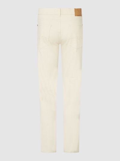 7 For All Mankind Straight Fit Jeans mit Stretch-Anteil Modell 'The Straight' Ecru 4