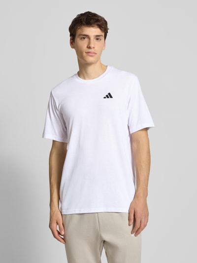 adidas Training T-shirt z nadrukiem z logo Biały 4