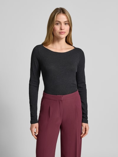 Marc O'Polo Slim fit shirt met lange mouwen van puur katoen Donkergrijs - 4