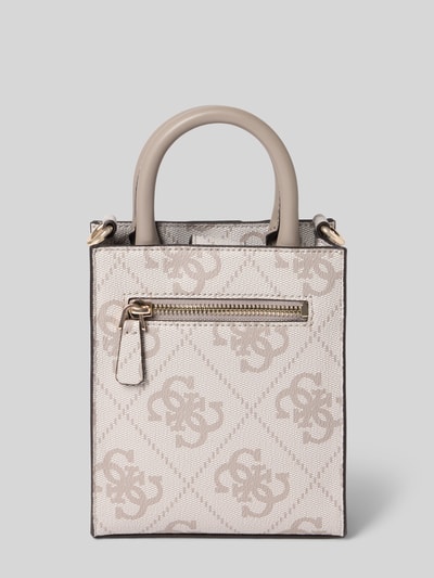 Guess Schoudertas met labelapplicatie, model 'ERENIA MINI TOTE' Taupe - 4