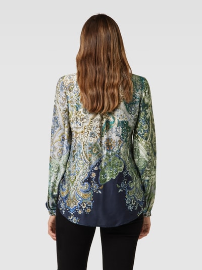 Emily Van den Bergh Bluse mit Paisley-Muster Marine 5