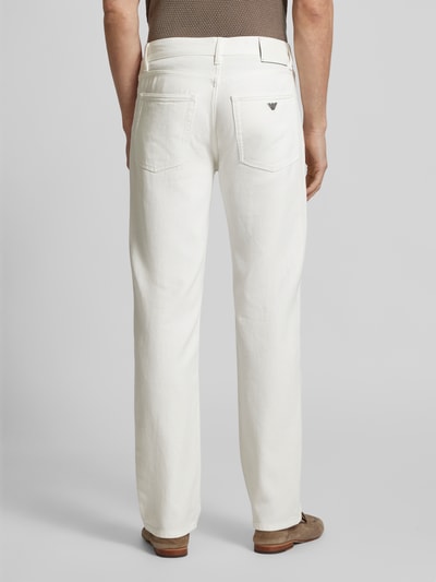 Emporio Armani Stoffhose mit 5-Pocket-Design Weiss 5