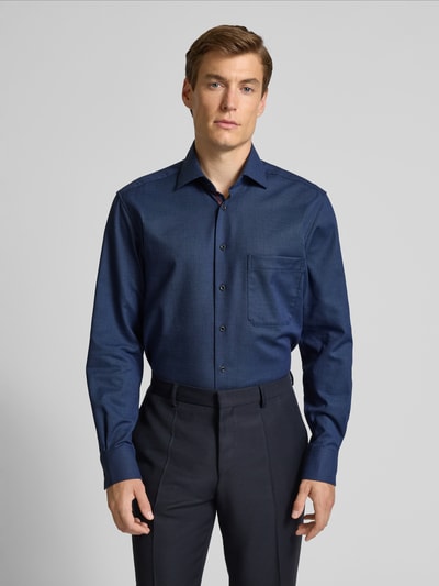 ETERNA Comfort Fit Business-Hemd mit Knopfleiste Marine 4