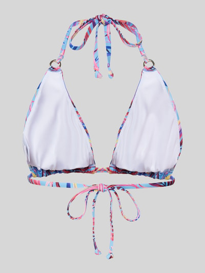 LASCANA Bikinitop met vetersluiting aan de achterkant Blauw gemêleerd - 3