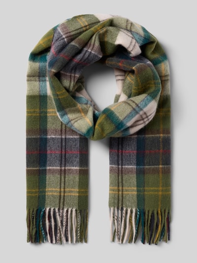 Barbour Schal aus reiner Wolle Modell 'SERENA' Oliv 1