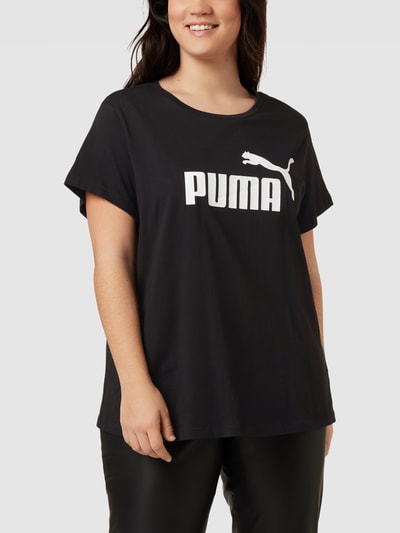 PUMA Performance Plus T-shirt PLUS SIZE z nadrukiem z logo Czarny 4