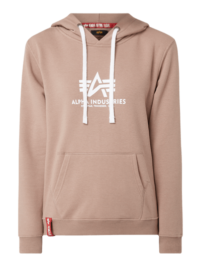 Alpha Industries Hoodie met logoprint  Oudroze - 2