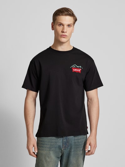 Levi's® T-shirt z wyhaftowanym logo Czarny 4