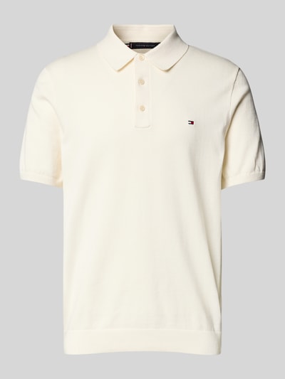 Tommy Hilfiger Regular fit poloshirt met logostitching Ecru - 2