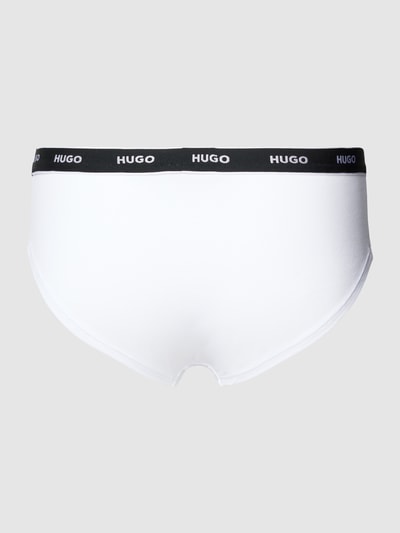 HUGO Slip met label in band, model 'CAROUSEL' Wit - 3