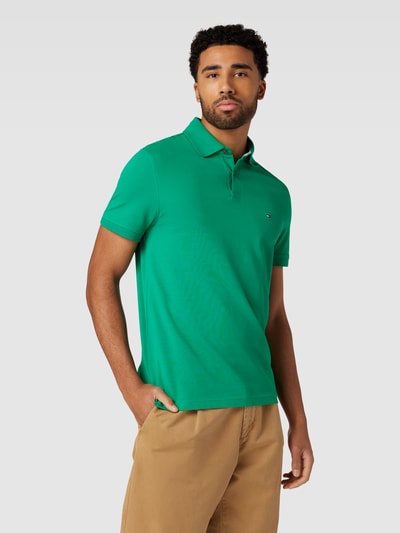 Tommy Hilfiger Poloshirt in effen design Lichtgroen - 4