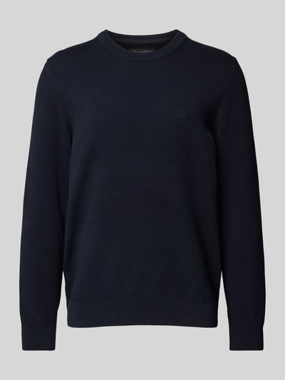 Marc O'Polo Regular fit pullover van puur katoen  Donkerblauw - 2