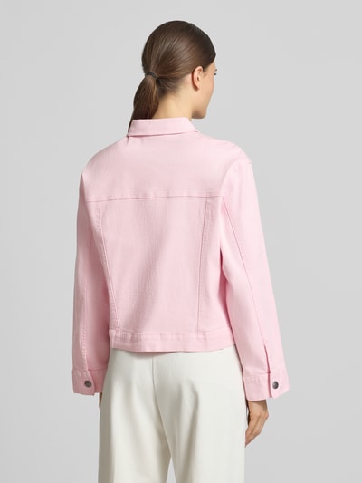Soyaconcept regular fit jeansjack met borstzakken model 'Bess' Lichtroze - 5