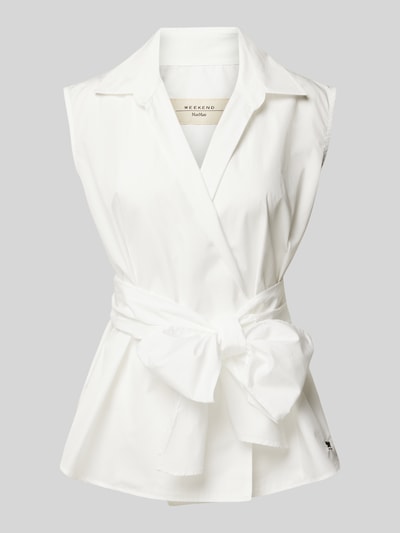 Weekend Max Mara Blousetop met strikdetail Offwhite - 2