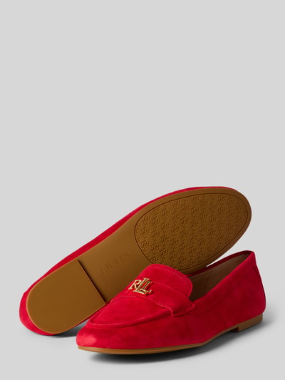 Lauren Ralph Lauren Loafer aus echtem Rindsleder Rot 4