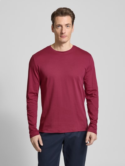 Christian Berg Men Longsleeve mit Rundhalsausschnitt Metallic Rot 4