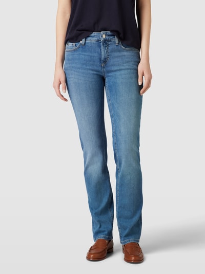 Cambio Straight leg jeans in 5-pocketmodel, model 'PIPER' Blauw - 4