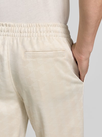 Lacoste Regular Fit Sweathose aus Baumwoll-Mix Sand Melange 3