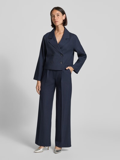 LOLLYS LAUNDRY Cropped Blazer mit Reverskragen Modell 'Amiri' Dunkelblau 1