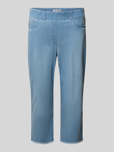 Raphaela By Brax Slim Fit Caprijeans aus Baumwoll-Mix mit elastischem Bund Blau 1