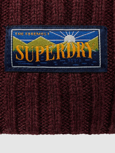 Superdry Beanie aus Wollmischung  Bordeaux 2