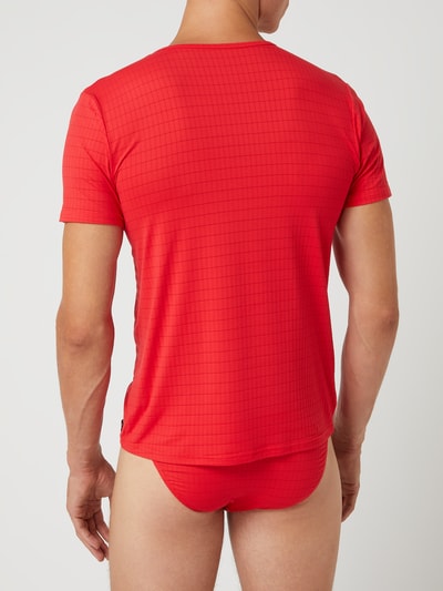 Bruno Banani T-shirt met stretch  Rood - 4