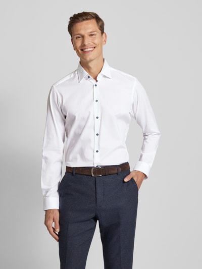 Christian Berg Men Regular Fit Business-Hemd mit Kentkragen Weiss 4