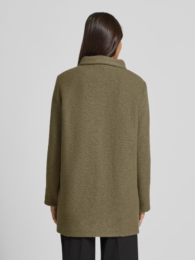 Fuchs Schmitt Lange jas met opstaande kraag en steekzakken Olijfgroen - 5