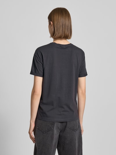 Noisy May Relaxed fit T-shirt van puur katoen, model 'Brandy' Antraciet - 5