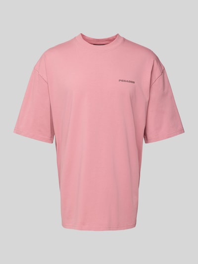 Pegador Oversized T-Shirt mit Label-Stitching Altrosa 2