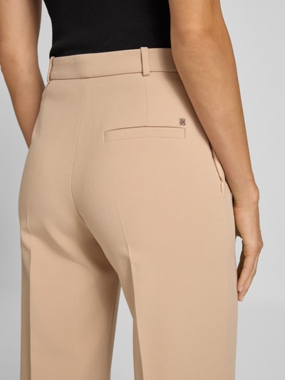 HUGO Regular Fit Weite Hose mit Viskose-Anteil Modell 'HASMINA' Sand 3