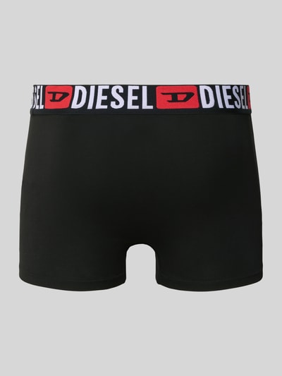 Diesel Boxershort met logostitching, model 'Damien' Zwart - 3