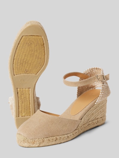 Castañer Wedges mit Dornschließe Modell 'CAROL' Sand 4