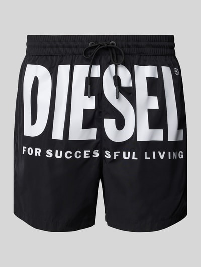 Diesel Badehose mit elastischem Bund Modell 'KEN' BLACK 1